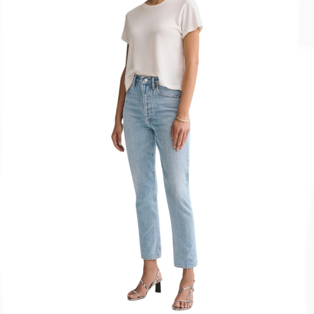 Agolde Riley High Rise Straight Crop Pants